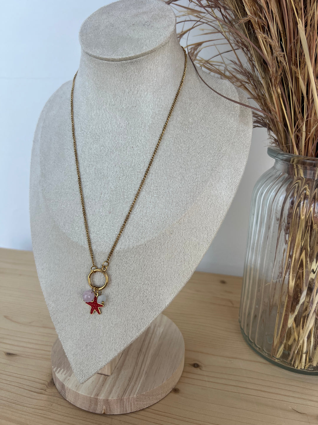 Collar Marina rojo (acero)