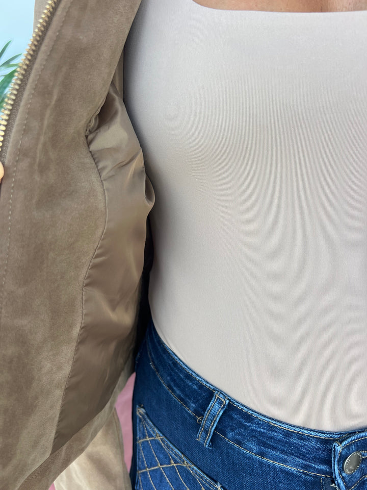Chaqueta Sonia caqui