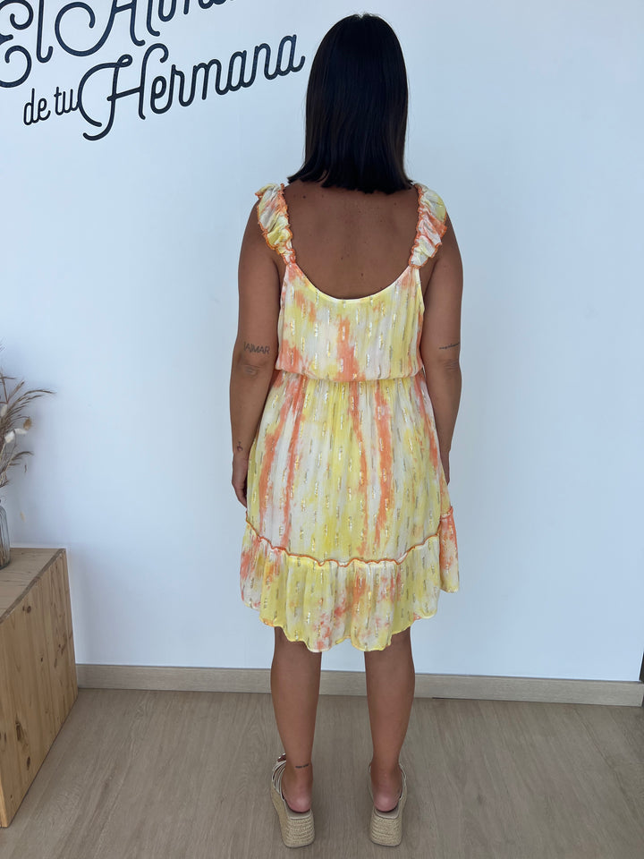 Vestido Conil corto naranja
