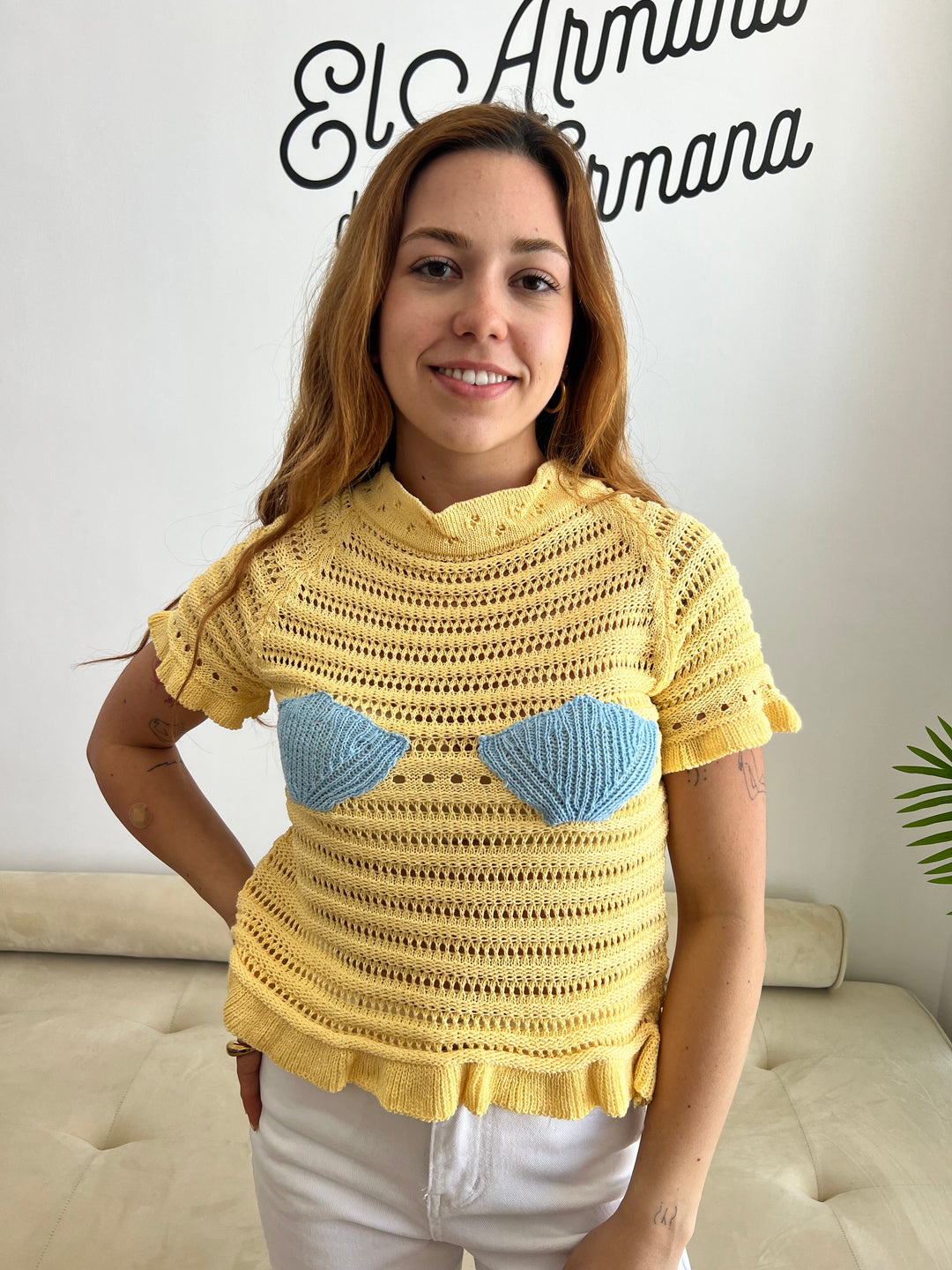 Top Almejas amarillo