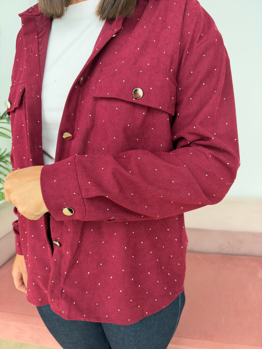 Sobrecamisa Florencia burdeos