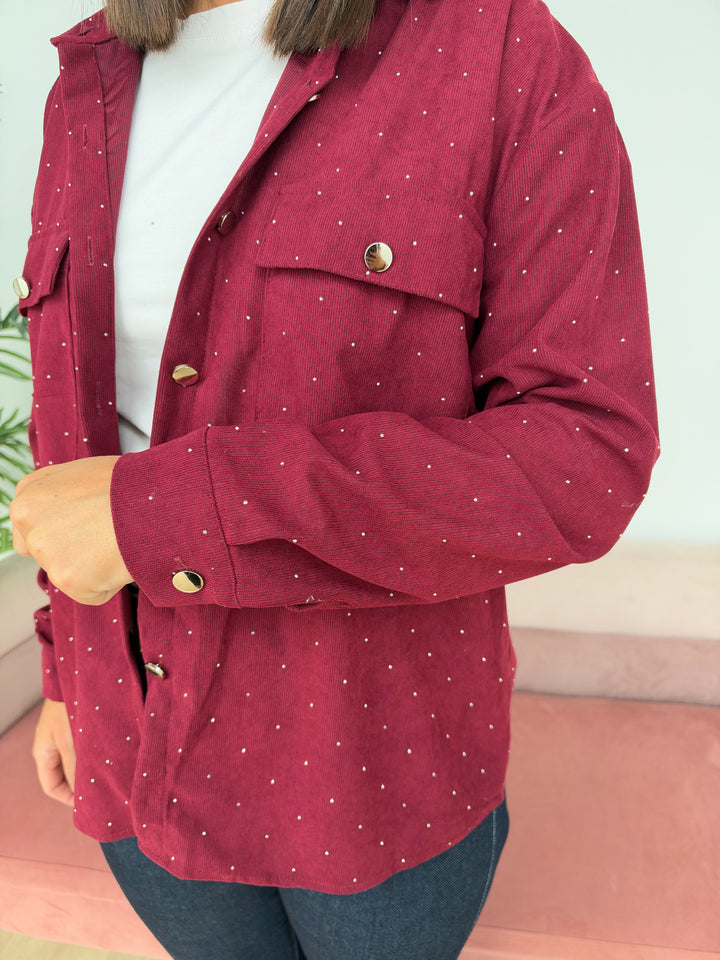 Sobrecamisa Florencia burdeos