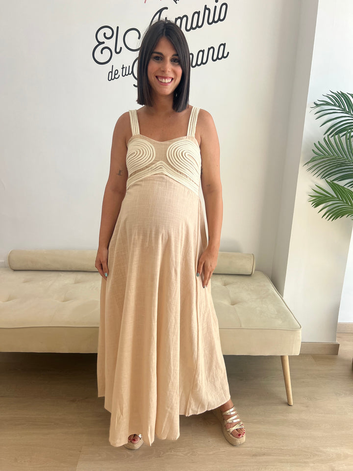 Vestido Inma beige