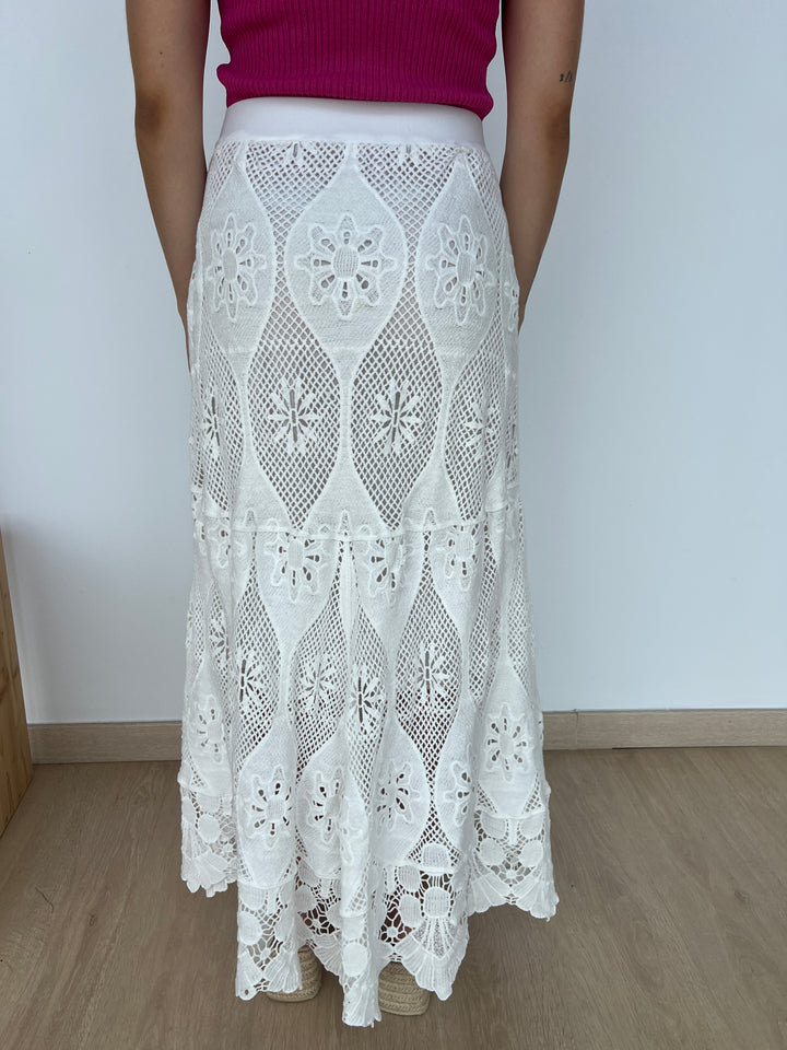 Falda Nuria blanco