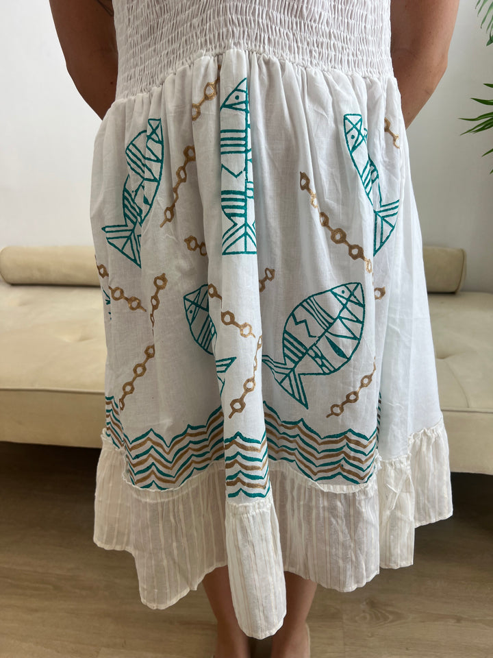 Vestido Marlon turquesa