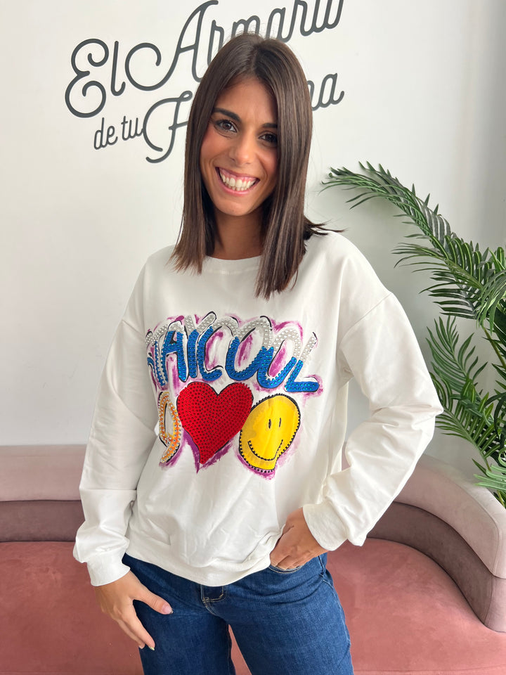 Sudadera Staycool blanco