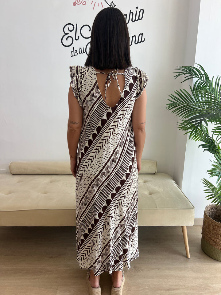 Vestido Fátima marrón