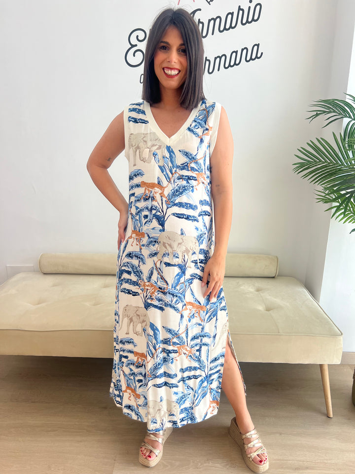 Vestido Selva azul