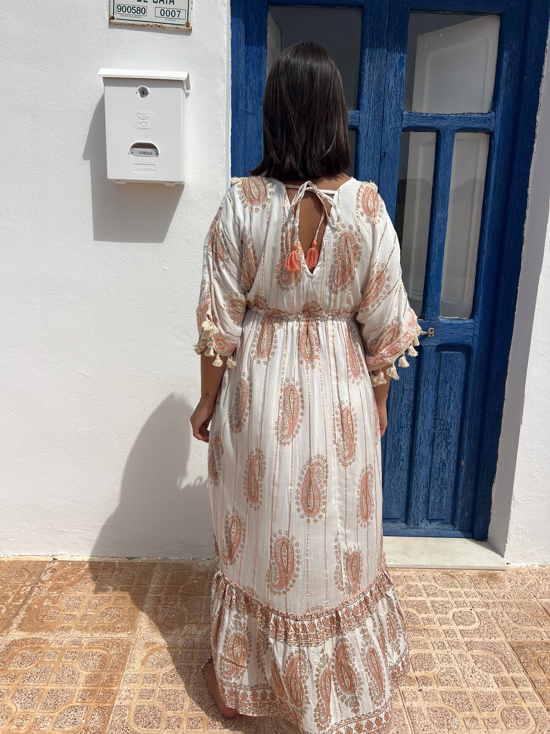 Vestido Golden salmón