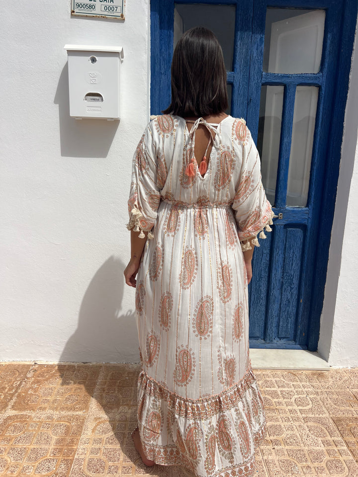 Vestido Golden salmón