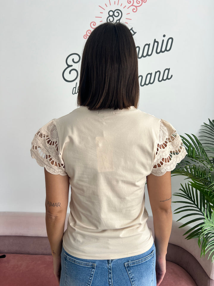 Camiseta Sara beige