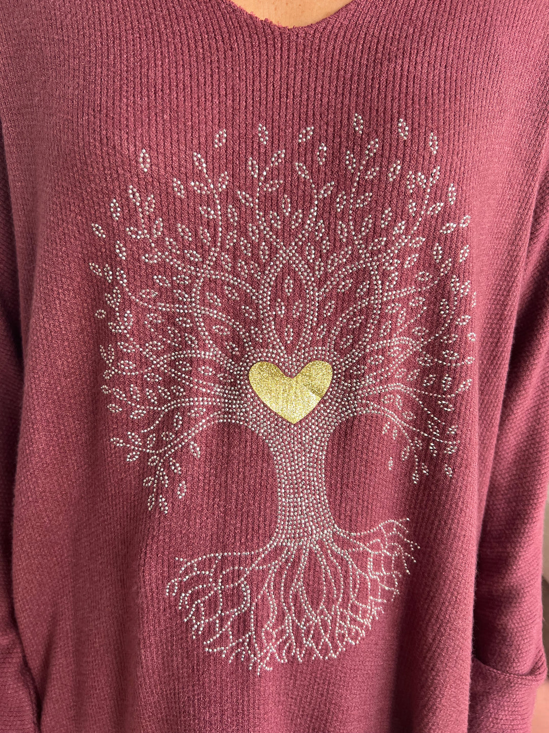 Jersey Árbol burdeos