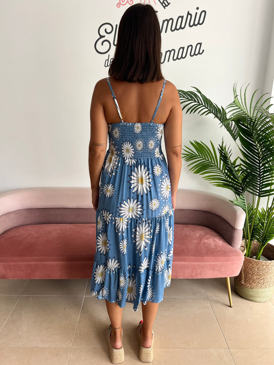 Vestido Margarita azul