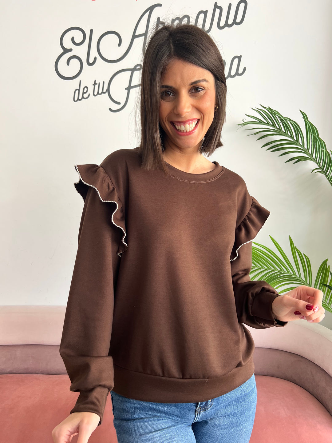 Sudadera Toni marrón