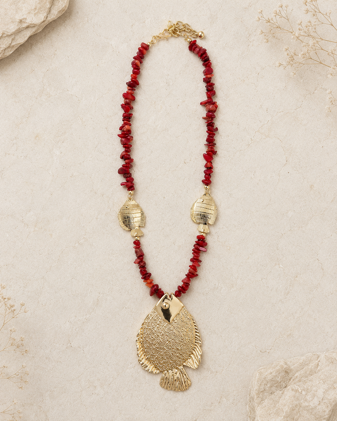 Collar Tumbao rojo