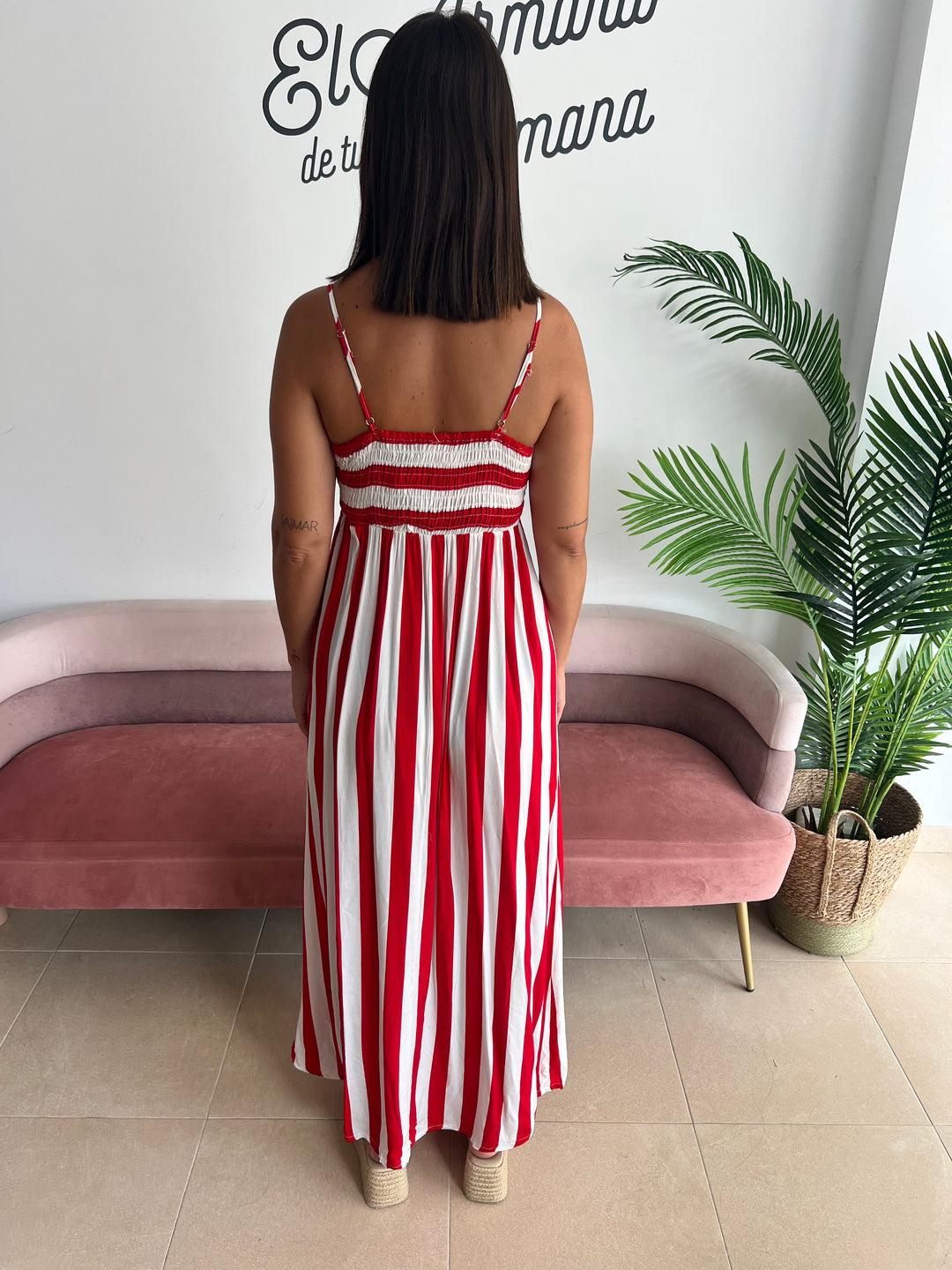 Vestido Marine rojo
