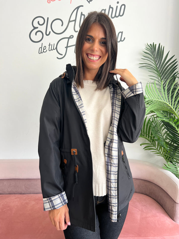 Chaqueta Cuadros Reversible