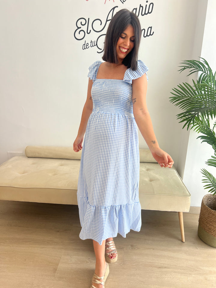 Vestido Yanira celeste