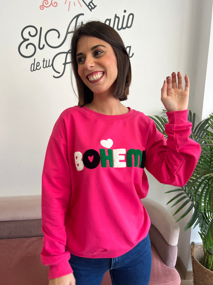 Sudadera Boheme fucsia