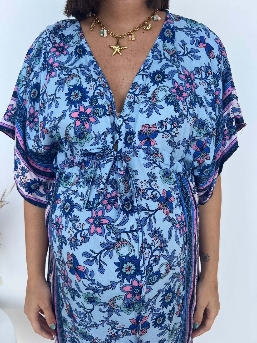 Vestido Erika azul marino