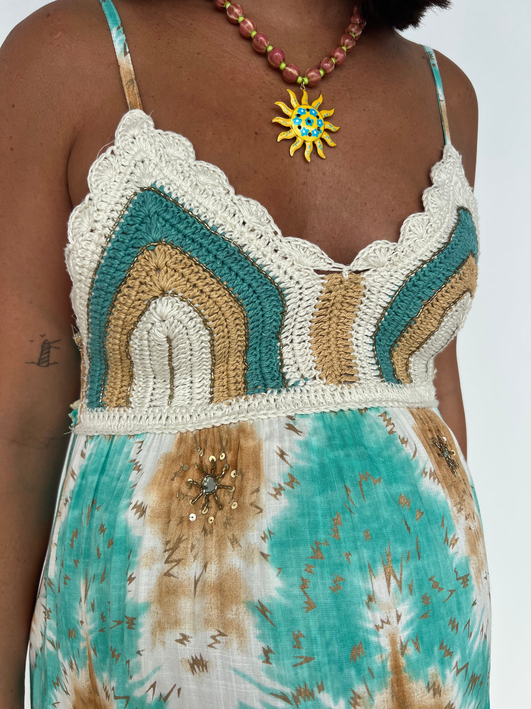 Vestido Devi turquesa
