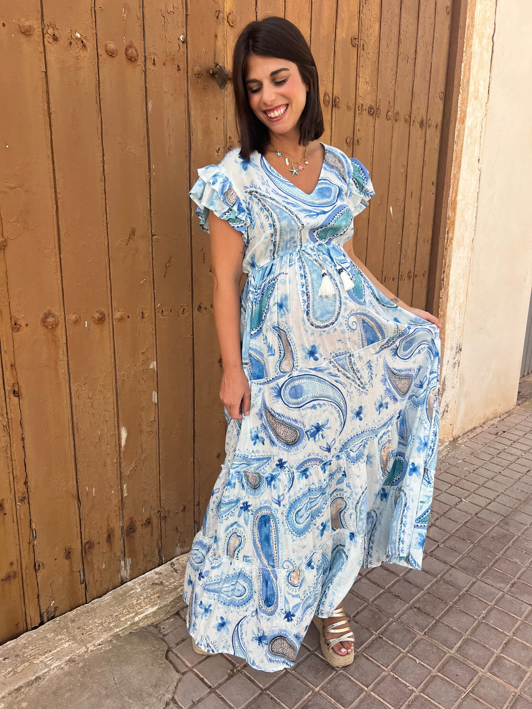 Vestido Aqua azul