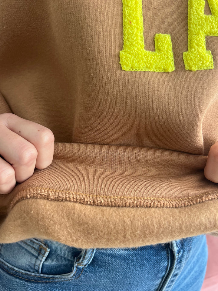 Sudadera Los Ángeles camel