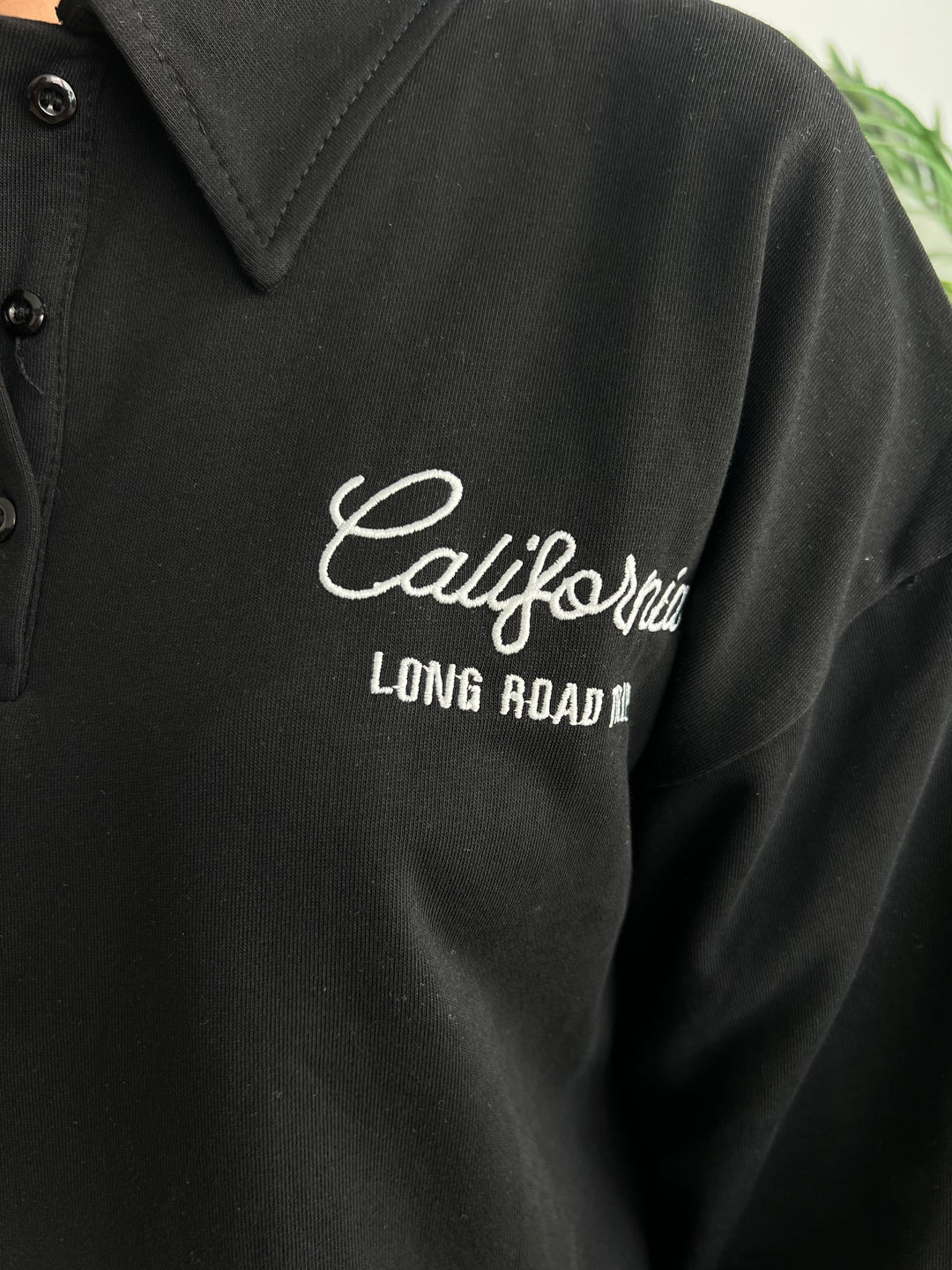 Sudadera Long Road negro