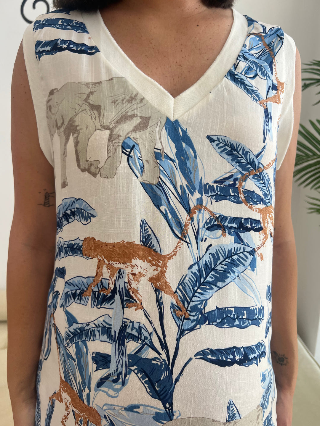 Vestido Selva azul