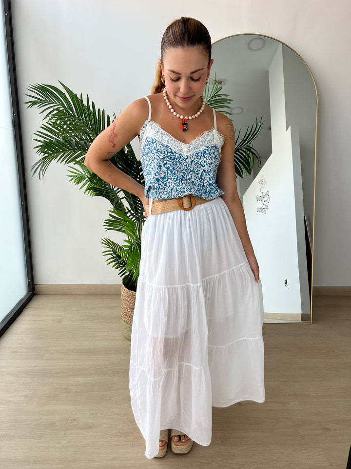Falda White