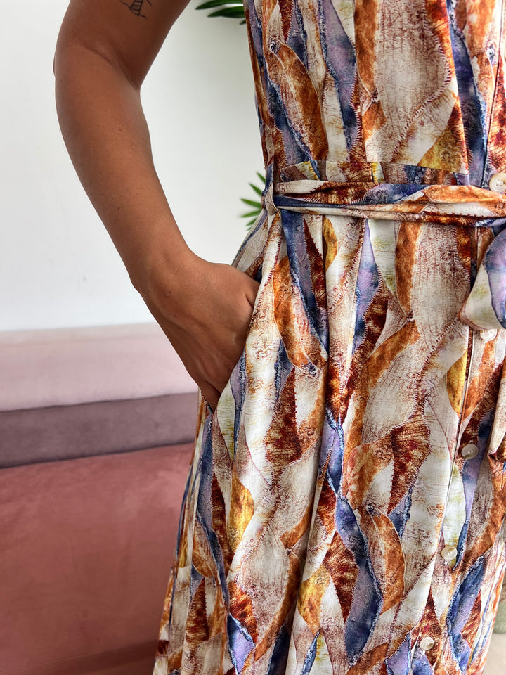 Vestido Cristina marrón