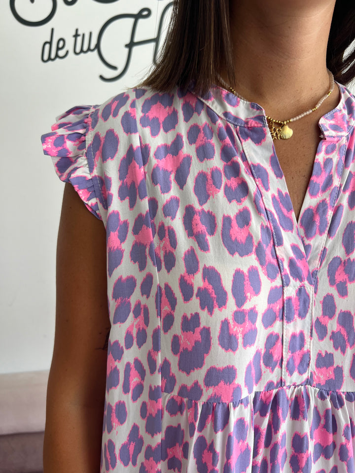 Vestido Maui malva