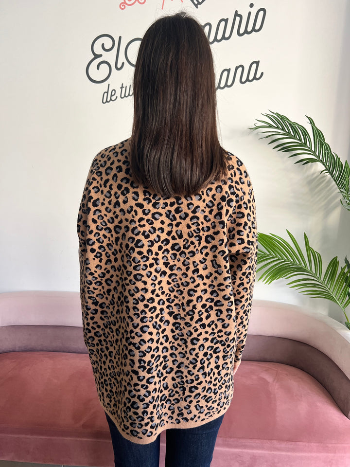 Jersey Macarena camel-gris