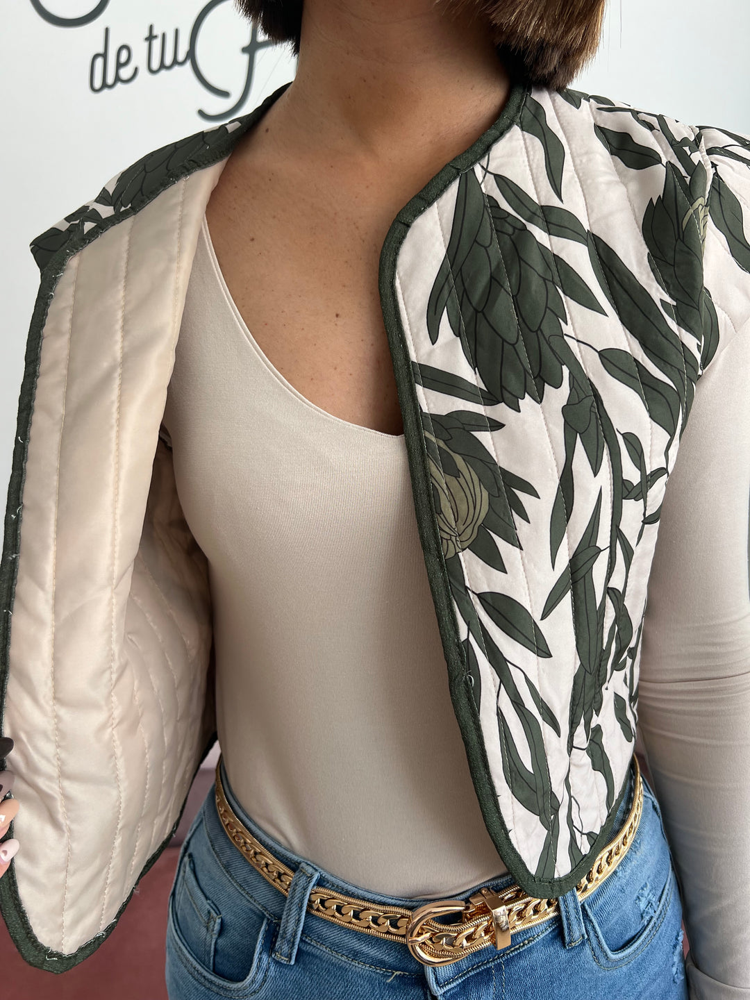 Chaleco Claudia verde oscuro