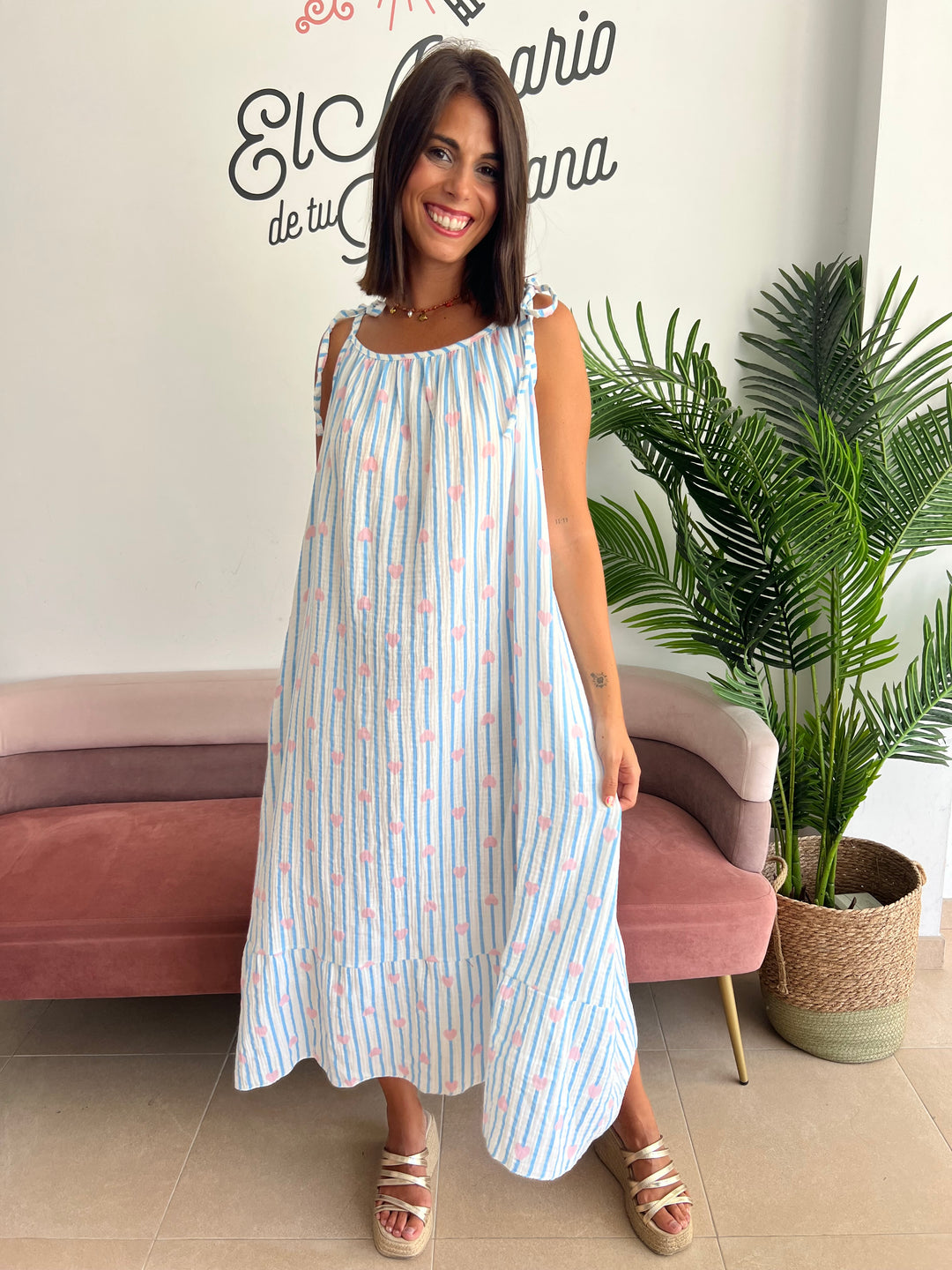 Vestido Lola celeste