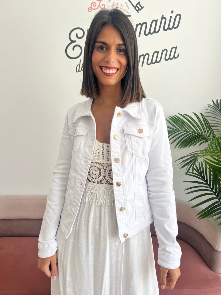 Chaqueta Lina blanco