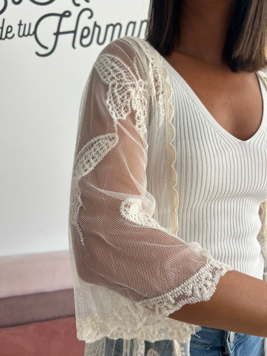 Chaqueta Mariposa beige