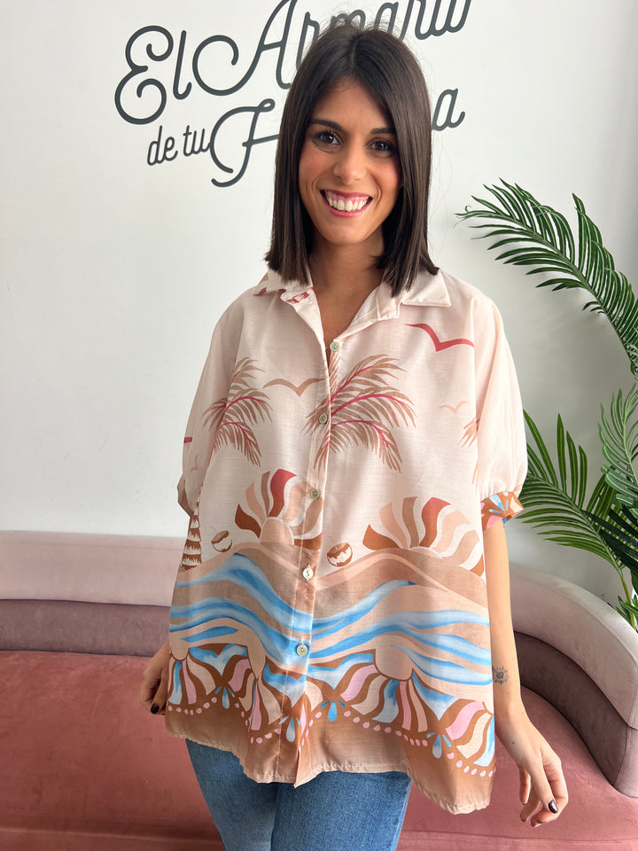 Camisa Mireia marrón