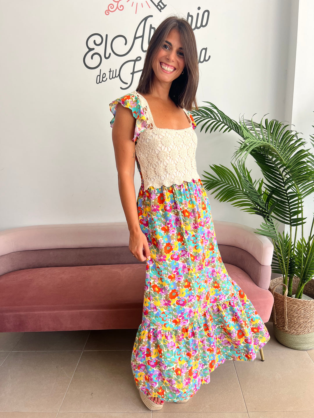 Vestido Alexia beige