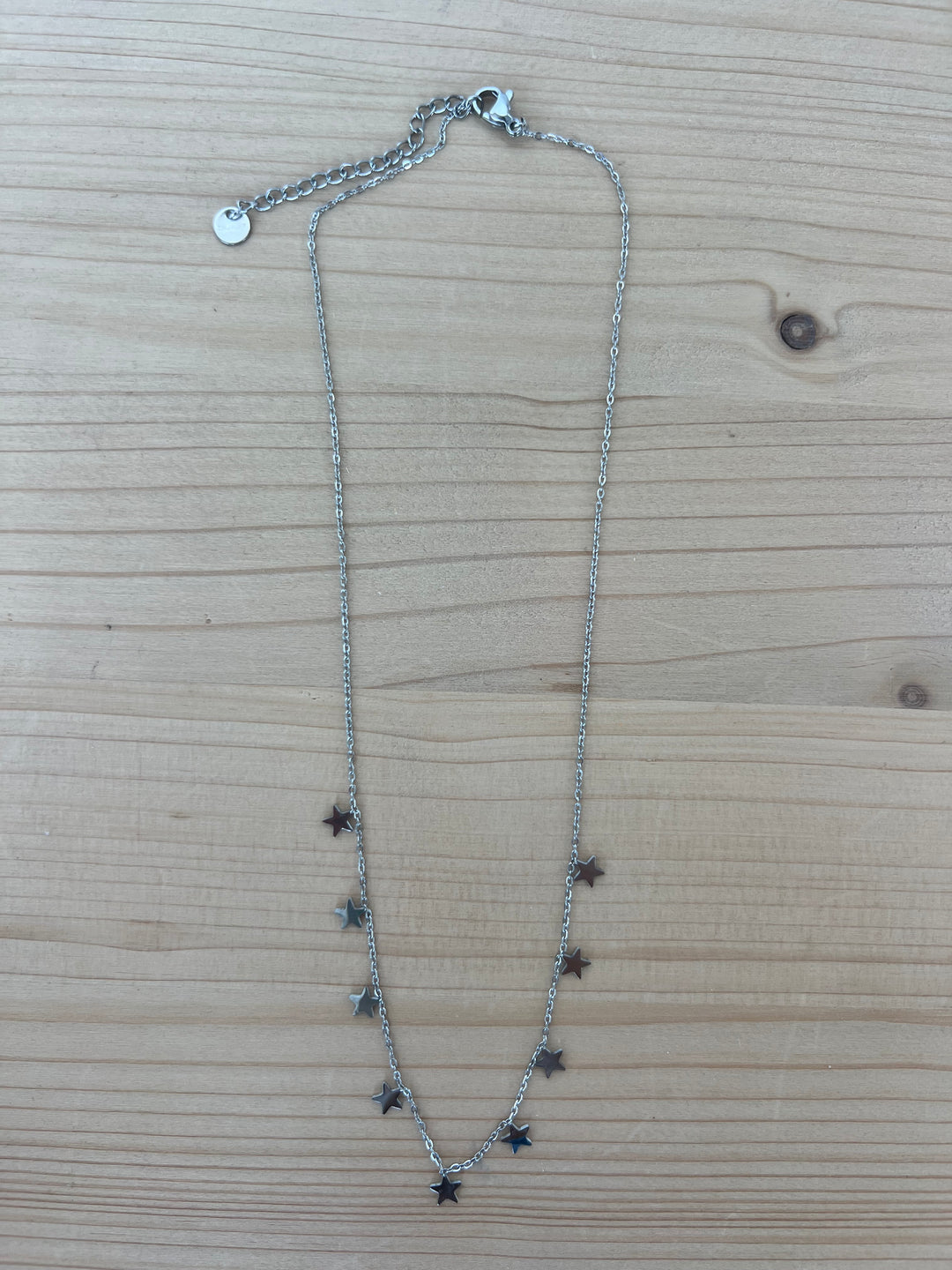 Collar Estrellitas plata (acero)