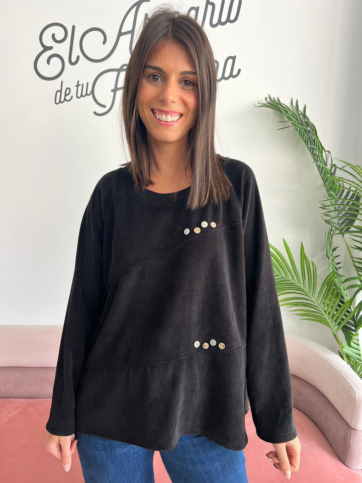 Sudadera Charly negro