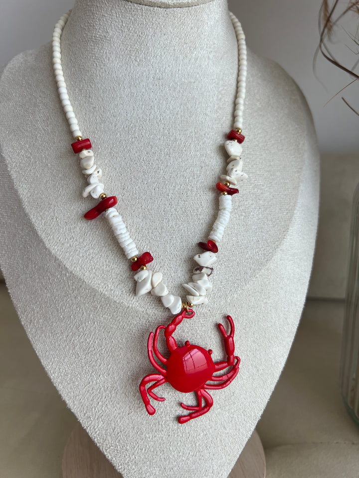 Collar Cangrejo blanco (acero)