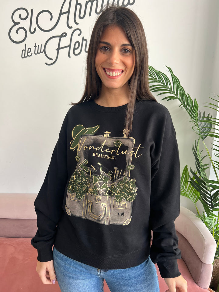 Sudadera Travel verde