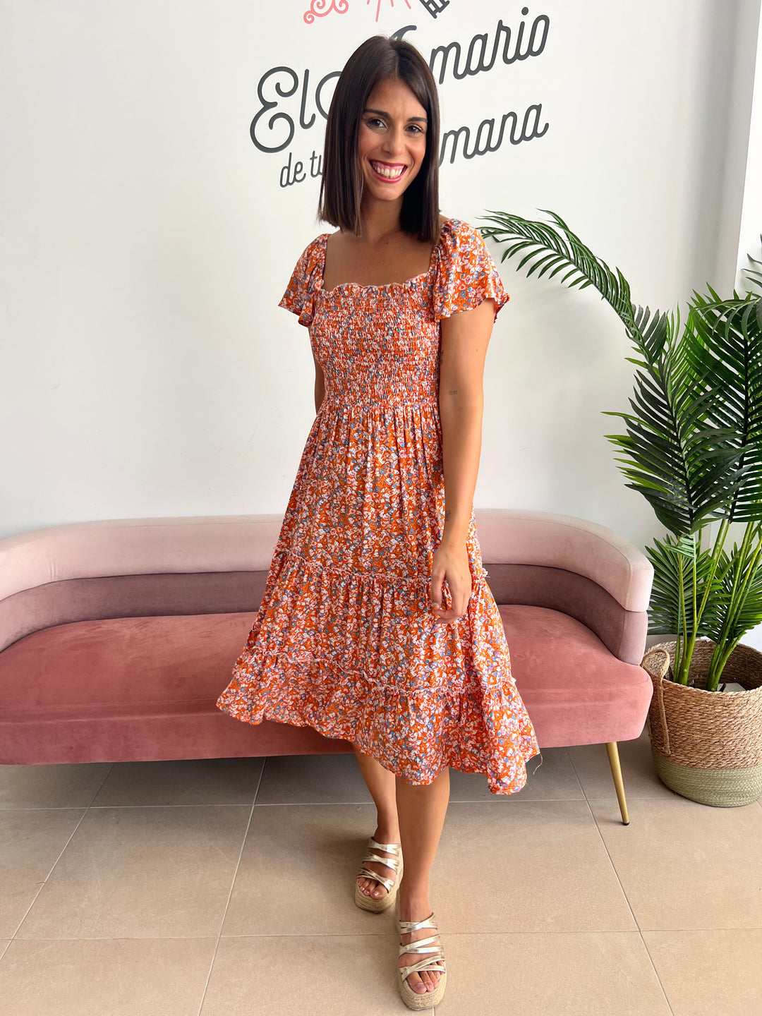 Vestido Nagore naranja