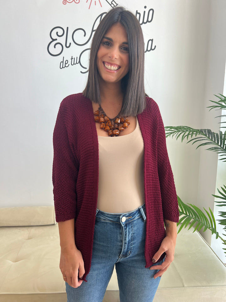 Chaqueta María burdeos