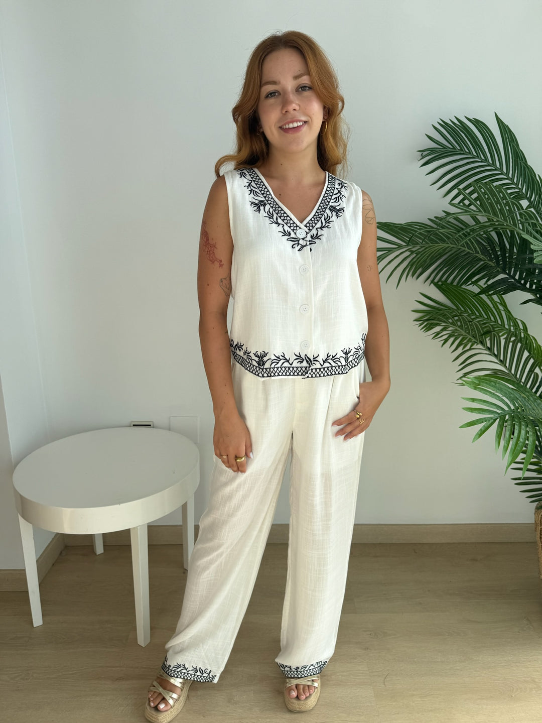 Conjunto Isabel blanco