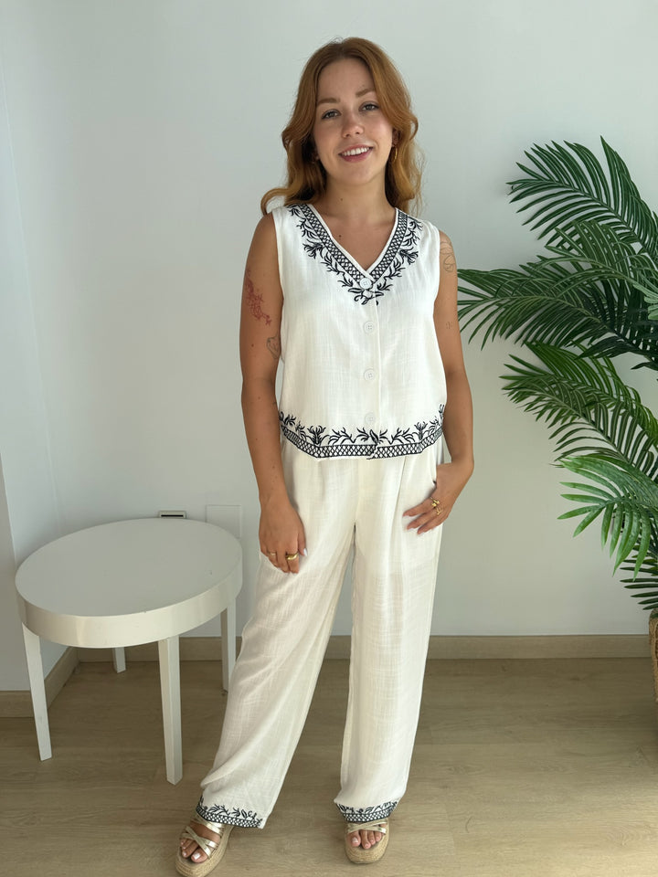 Conjunto Isabel blanco