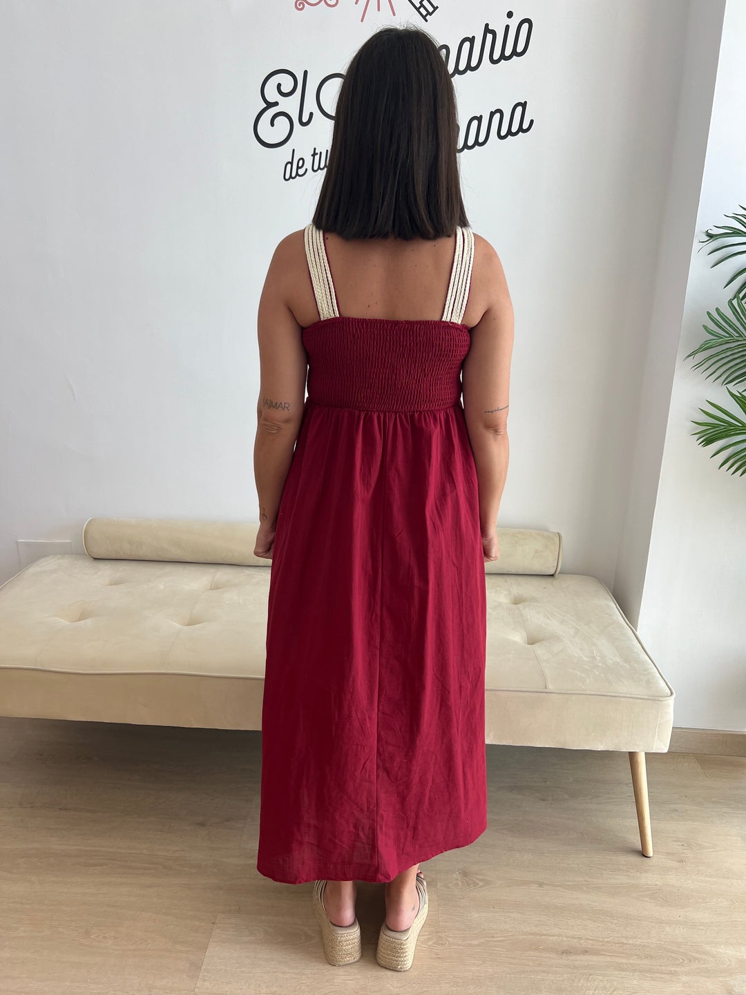 Vestido Tina Burdeos