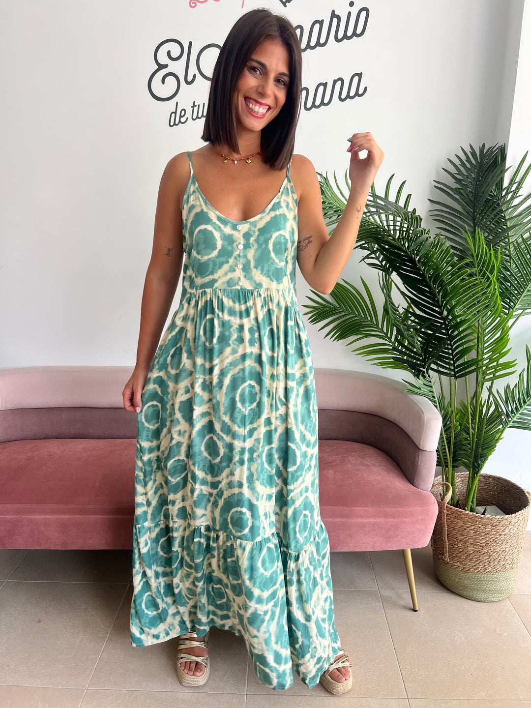 Vestido Judith aguamarina
