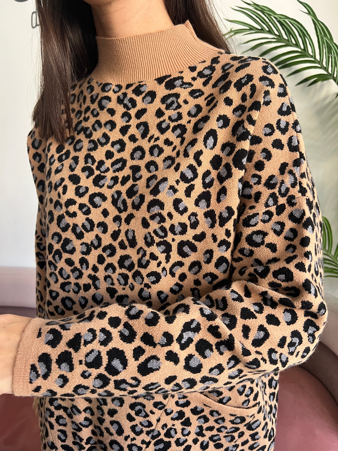 Jersey Macarena camel-gris